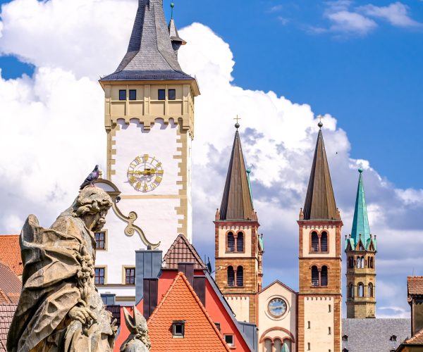 famous old town of wurzburg in germany